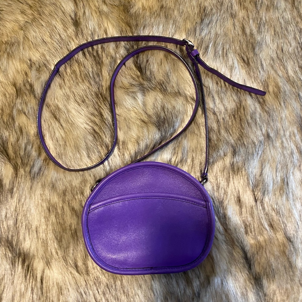 Coach Purple Leather Legacy Canteen Crossbody Bag